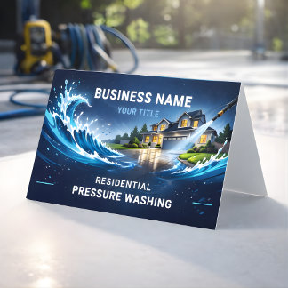 Carte De Visite Vague de nettoyage sous pression résidentiel moder