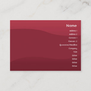 Carte De Visite Vague Rubyred - potelée