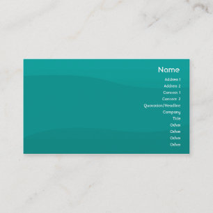 Carte De Visite Vague turquoise - affaires