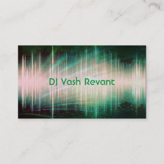 Carte De Visite Vagues audio DJ professionnelles