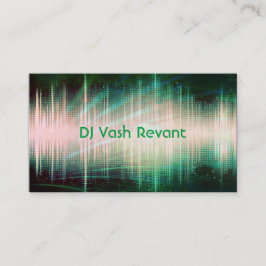 Carte De Visite Vagues audio DJ professionnelles