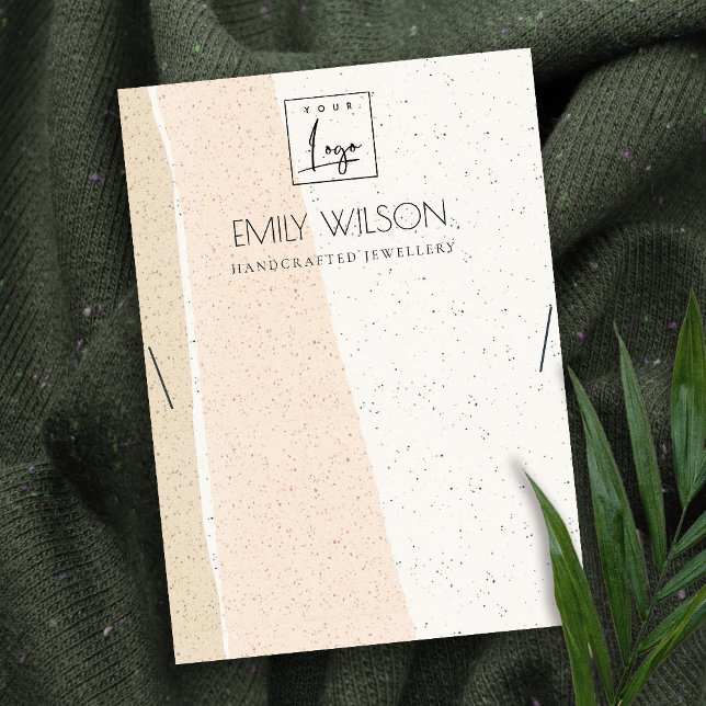 CARTE DE VISITE VAGUES CÉRAMIQUES BLEUES ABSTRAITES LARGE DE COUCH (Créateur téléchargé)