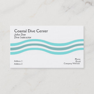 Carte De Visite Vagues côtières