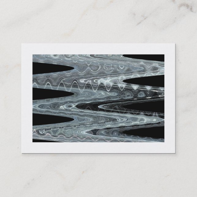 Carte De Visite Vagues de glace 01 (bordé) (Devant)