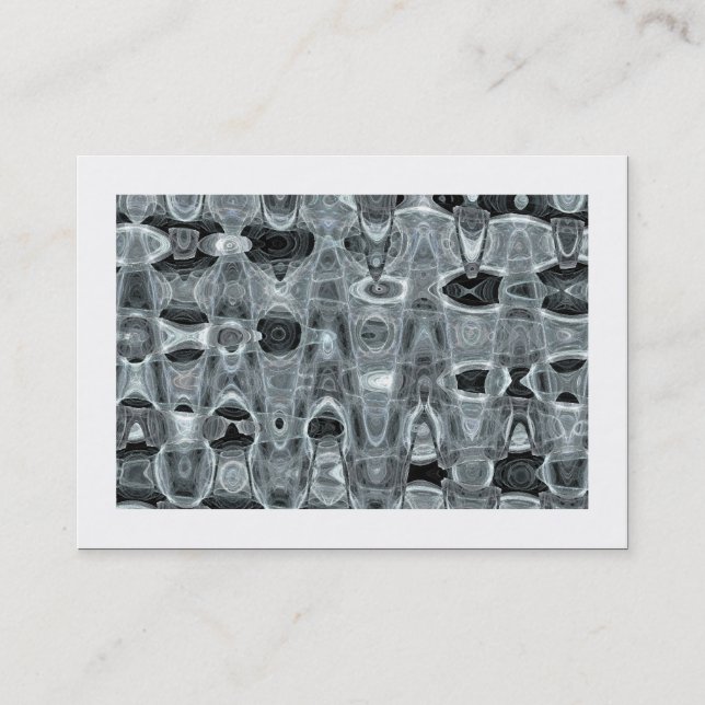 Carte De Visite Vagues de glace 02 (bordé) (Devant)