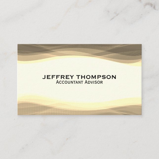 Carte De Visite Vagues numériques | Abstrait créatif (Devant)