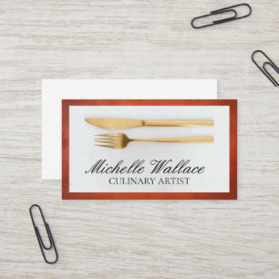Carte De Visite Vaisselles   Culinaire