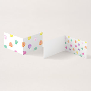 Carte De Visite Valentines Day Candy Hearts Motif