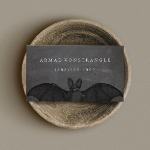 Carte De Visite Vampire Bat Halloween