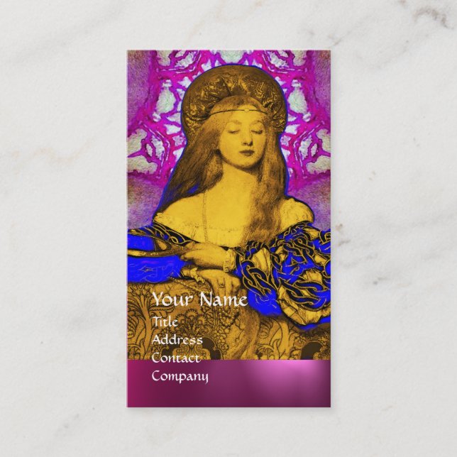 Carte De Visite VANITÉ BEAUTÉ-MODE COSTUME DESIGNER Rose violet (Devant)