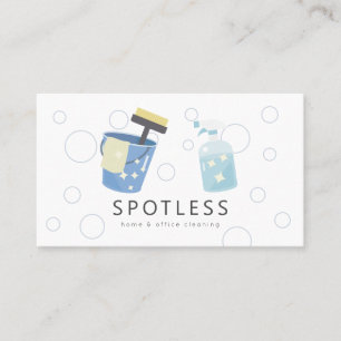 Carte De Visite Vaporisateur Bouteille & Service De Nettoyage Des 