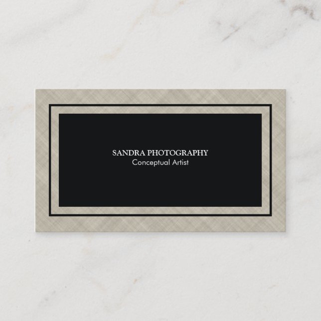 Carte De Visite Variation de texture croisée d'éclosion (Devant)