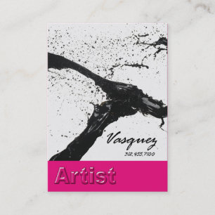 Carte De Visite Vasquez - fuschia audacieux d'illustrateur de