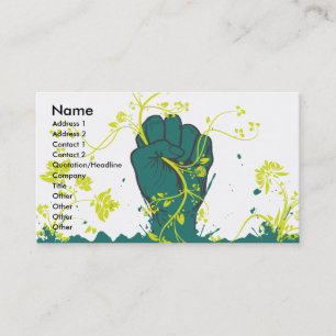 Carte De Visite vecteur de la nature