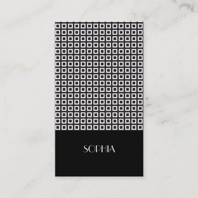 Carte De Visite Vector Elegant Patterned Professional (Devant)