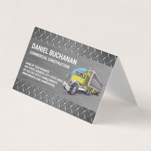 Carte De Visite Véhicule de construction Camion poids lourd Co