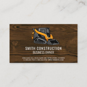 Carte De Visite Véhicule de construction Commercial Builder