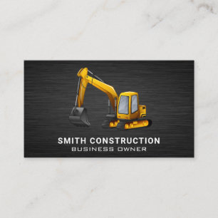 Carte De Visite Véhicule de construction   Digger terrestre