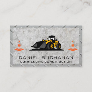 Carte De Visite Véhicule de construction Machines lourdes
