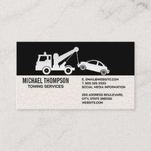 Carte De Visite Véhicule de remorque voiture de traction