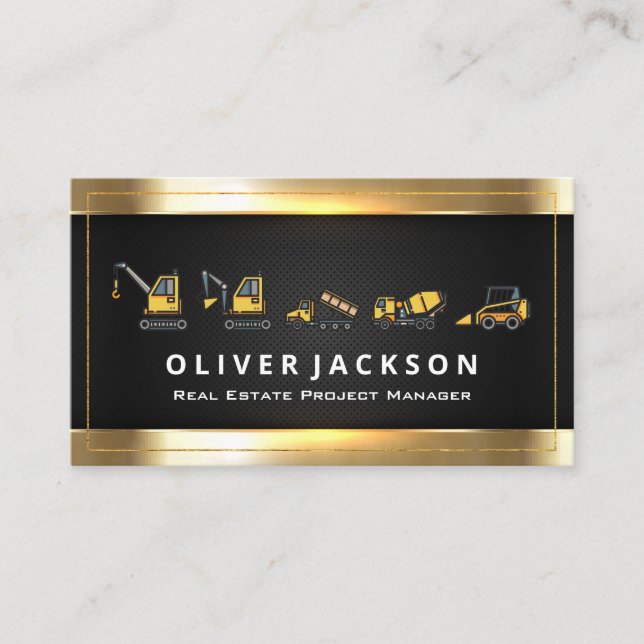 Carte De Visite Véhicules de construction | Industriel (Devant)