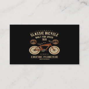 Carte De Visite Vélo classique