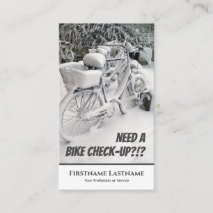 Carte De Visite Vélo congelé amusant pour les ateliers de réparati