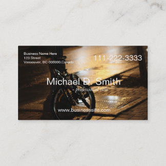 Carte De Visite vélo de rue nuit photo