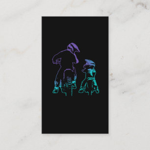 Carte De Visite Vélo Dirt papa et motocross Son