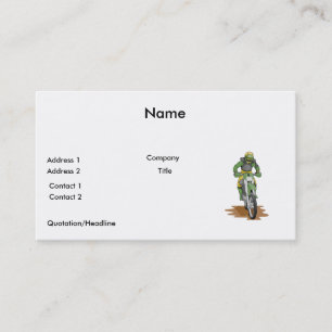 Carte De Visite vélo extrême tout terrain
