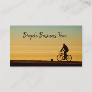 Carte De Visite Vélo Homme équitation vélo en été