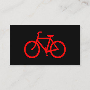 Carte De Visite Vélo Rouge