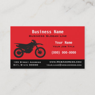 Carte De Visite Vélo tout-terrain / moto de trail Motocross