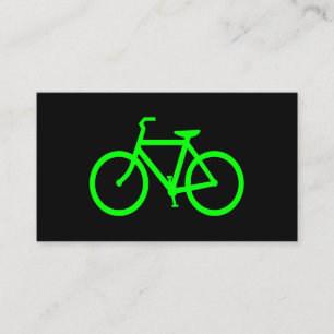 Carte De Visite Vélo Vert Citron