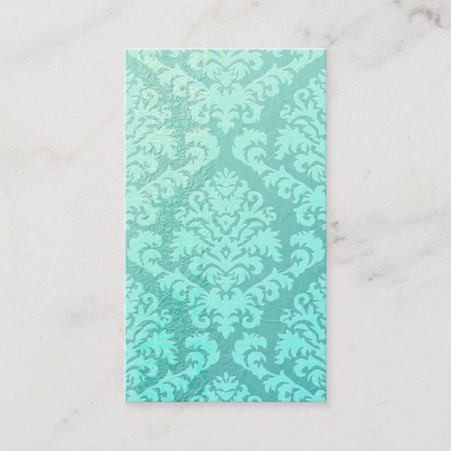 Carte De Visite Velours de coupe de damassé, satin de relief en (Devant)