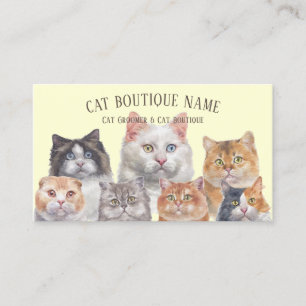 Carte De Visite Vendeur de chats en événement éphémère