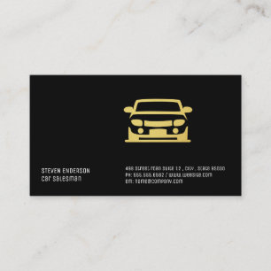 Carte De Visite Vendeur de voitures   Icône de voiture