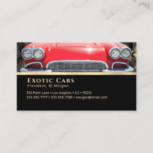 Carte De Visite Vente Automatique, Voitures Exotiques Voiture Spor