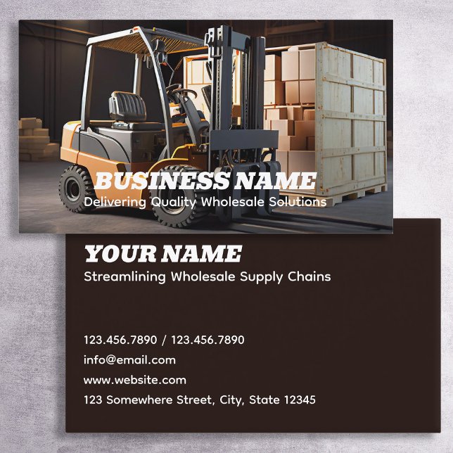 Carte De Visite Vente en gros de logistique (Logistics Wholesale Business Cards)