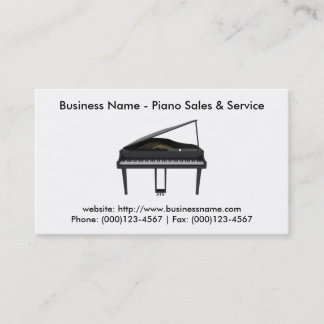 Carte de visite : Vente et service de piano