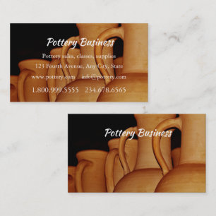 Carte De Visite Ventes de poterie, cours, fournitures d'entreprise