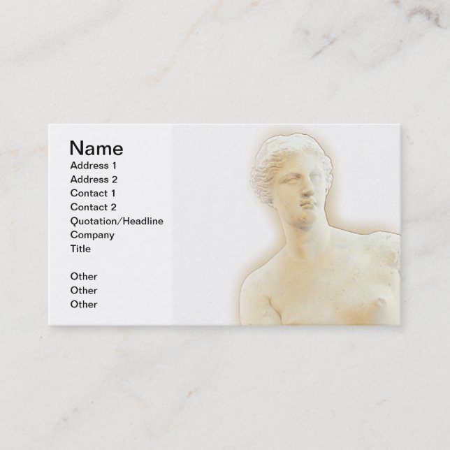 Carte De Visite Venus de Milo (Devant)