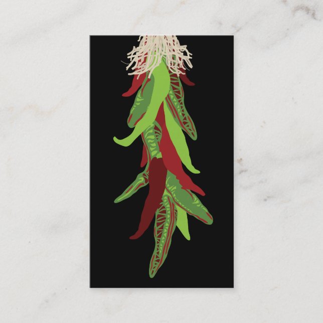 Carte De Visite verde de piment (Devant)