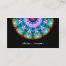 Carte De Visite Verre brûlé rougeoyant - Mandala