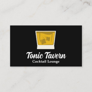 Carte De Visite Verre de Whiskey et glace