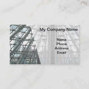Carte De Visite Verre moderne et conception architecturale en