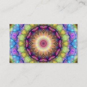 Carte De Visite Verre souillé d'arc-en-ciel