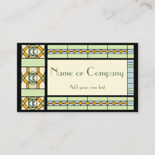 Carte De Visite Verre verni Art Nouveau