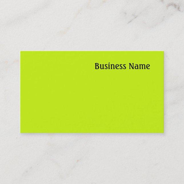Carte De Visite Vert (Devant)