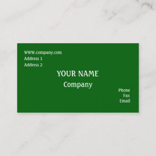 Carte De Visite Vert